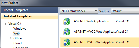 Visual Studio Create New Project