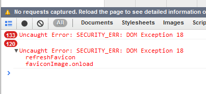SECURITY_ERR: DOM Exception 18
